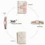 GAEKEAO Petit Portefeuille Femme Blocage RFID Cuir Bifold Porte Carte à Fermeture éclair Titulaire de Carte de Crédit avec Fenêt