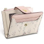 GAEKEAO Petit Portefeuille Femme Blocage RFID Cuir Bifold Porte Carte à Fermeture éclair Titulaire de Carte de Crédit avec Fenêt