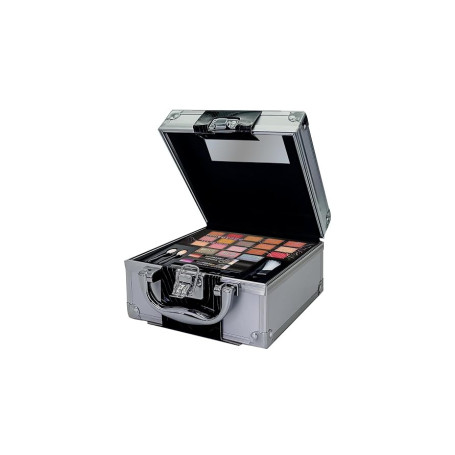 bonvoyage, Coffret Maquillage Femme pour Yeux, Lèvres et Visage, avec Ombres Yeux, Rouges à Lèvres, Illuminateur, Bronzant et Pl