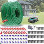 Cable Peripherique Robot Tondeuse 150m,Fil Robot Tondeuse,Universelles Cable Tondeuse+75 Piquets+30Connecteurs de Câble+30Bornes