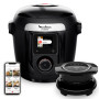 Moulinex - Cookeo Wi-Fi 10-en-1 Multicuiseur + extra crisp - 6 L - Noir | Multicuiseur intelligent connecté avec accessoire air 