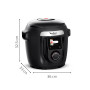 Moulinex - Cookeo Wi-Fi 10-en-1 Multicuiseur + extra crisp - 6 L - Noir | Multicuiseur intelligent connecté avec accessoire air 