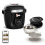 Moulinex - Cookeo Wi-Fi 10-en-1 Multicuiseur + extra crisp - 6 L - Noir | Multicuiseur intelligent connecté avec accessoire air 