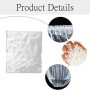 100 Pcs Charlotte Cheveux, 42cm Large Élastique Épais Bonnets de Douche, Jetables Bonnet douche Protection Cheveux plastique pou