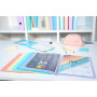 Exacompta - Réf. 88370E - Paquet de 5 protège-documents Chromaline Pastel - 30 pochettes cristal - 60 vues - pour A4 - dim 24 x
