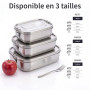 Bambaw Boite Gouter Inox 800 ml | Boite à Gouter Sans Bpa | Boite Repas Hermetique | Boite Compartiment Repas | Lunch Box Etanch