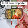 Bambaw Boite Gouter Inox 800 ml | Boite à Gouter Sans Bpa | Boite Repas Hermetique | Boite Compartiment Repas | Lunch Box Etanch