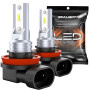 SEALIGHT H11 H16 Ampoule LED Anti-brouillard, Format Mini 1:1 Réel, Blanc Froid 6500K, Puissance et Pénétration Optimales pour V