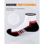Chaussettes running homme, Chaussettes Sport Respirant,Chaussettes Basses Courte,Semelle en Tissu Éponge Coton, 6/10 Paires