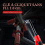 luolety Clé à cliquet sans fil étendue de 3/8", cliquet électrique de 80 N.m, 320 tr/min, tête étendue de 16 cm, jeu de clés à c