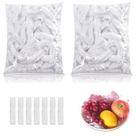 200 Pièces Film Alimentaire Reutilisable – de Film Alimentaire Jetable Transparent pour Conservation des Aliments, Facile à Util