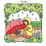 Girl Moments: Coloring Book for Adults and Teens Featuring Cute Cozy Daily Activities for Relaxation