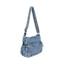 Ausing Sac Bandoulière Femme Grand Sac en Toile Crossboby Bag Femme | Tissu En Denim, Grande Capacité, Style Vintage, Pour Voyag