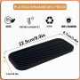 YUNYU Lot de 2 plateaux en silicone résistant à la chaleur, antidérapant et épais pour comptoir de cuisine, tapis de séchage et 