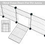 Langxun Bricolage avec Porte Petit Animal Pet Fence, Cage de Lapin, Cage de Cochon d'Inde, Chiot, Chaton Fence, intérieur ou ext