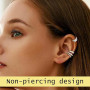 9 Pièces Ear Cuff Bijoux Faux Piercing Oreille Réglable Boucle Oreille Sans Trou Pas de Trous d'Oreille Earcuff Faux Cartilage e