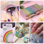 32000 Strass à Coller 3 mm Bedazzling Kit 42 Couleurs Strass en Résine | avec Colle Stylo et Pince Strass Ongle Nail Art, pour V