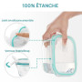 Vtopmart Lot de 16 Boîtes Alimentaires Verre, 8 Récipients et 8 Couvercles | Verre Sain sans BPA, Étanche et Hermétique, Compati