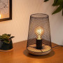 ATMOSPHERA CREATEUR D'INTERIEUR Lampe à Poser - Style Design - Métal-Coloris Noir