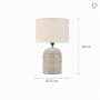 Pauleen Paulmann 48223 Tender Pearl Lampe à poser, max. 20 watts, fabriquée à la main, beige, lampe de chevet au style bohème en