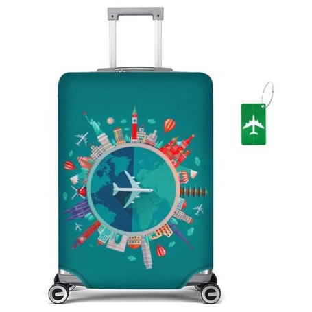 flintronic Housse Valise, Elastique Housse de Valise, Housses de Bagages Cover, Bagages de Voyage Couverture, Réutilisable (avec