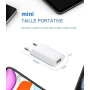 Prise USB Secteur, (2 Pack) Embout Chargeur pour iphone, Samsung Xiaomi Sony LG Smartphones, iWatch, appareils Photo, tablettes,