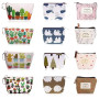 PYSEOSISE Mini Portefeuille en Toile, 10 Pièces Porte-Monnaie avec Fermeture Éclair, Petite Pochette Portable Trousse Cosmétique