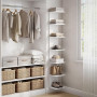 Vicco Étagère Paolo, Blanc, 30x190cm, pouvant être monté pour Le Rangement de Livres et d’Objets de décoration