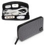 SIMTOP Organisateur de câbles, Pochette Voyage compacte Noirs | Organisateur de câbles compact avec plusieurs compartiments pour