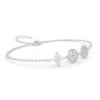 Only faith Bracelet triple protection avec nœud de sorcière, tétragramme et médaille de Saint Benoît, acier inoxydable 316L, 17