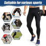 AUYAO Pantalons de Compression de Running Homme, Legging Homme Collants de Compression, Base Layers et Compression de Sport Homm