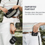 kwmobile Housse écouteurs Compatible avec in-Ear Headphones - Sacoche Protection Antichoc Oreillettes avec Fermeture éclair et F