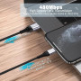 Câble USB C Charge Rapide [1M] Cable Chargeur USB Type C pour Samsung Galaxy S22 S23 S21 S20 Plus Ultra S10 S9 S8 S10E,A51 A71 A