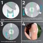 Protection Capteur Diabete - 45 x Patch Freestyle Libre 2 - Transparent, Durable, Sans Colle au Centre, Non Irritant, Facile à A