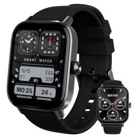 YISH Montre Connectée Homme Femme: Smartwatch Bluetooth, Montre Homme IP68 Montre Connectée Sport, Connecte 20+ Mode, Podomètre,