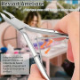 ZXfad 2pcs Coupe Cuticule Ongle, Pince à Cuticules en acier Inoxydable, Ciseaux à Cuticules, Outils pour les Ongles et la Pédicu