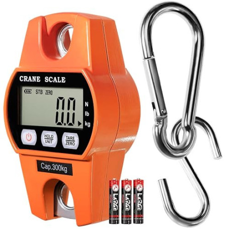GRAM PRES Balance électronique digitale pour bagages Balance 660lb/300kg | à cintre Balance de cuisine Balance de levage portabl
