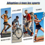 Niofind Chaussettes Quarter Randonnée Mérinos, 6 Paires, Rembourrées | 30% laine avec mesh respirant, semelle bouclette, pointe