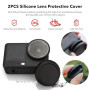 SYMIK étui de Transport pour DJI Osmo Action 6, Petit Sac de Transport, Capuchon d'objectif en Silicone, Film de Protection d'éc