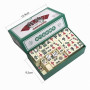 Set de Mahjong Mini EIMZU - Jeu de Plateau Traditionnel Chinois Avec 144 Pierres - Ensemble de Jeu de Table Portable