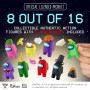 Among Us Crewmate Figures Lot de 8 boîtes Deluxe (S2)