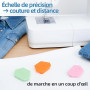 Bitone Lot de 3 Guides de Couture Magnétiques Multifonctionnels, Accessoires de Couture avec Échelle Précise，Guide Universel Com