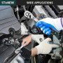 STANEW Caisse à Outils 219 PCS, Lot Douilles et Cliquets en 1/4", 3/8" et 1/2", Acier au CR-V, Kit Clé de serrage Douille avec C