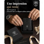 TRAVANDO SWYPE Portefeuille Pop-Up pour Homme avec Pince à Billets – Porte-Cartes avec Protection RFID pour Jusqu’à 10 Cartes –
