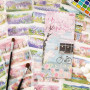Sakura Lot de 10 feuilles d'autocollants en PET pour scrapbooking et 10 feuilles d'autocollants Washi