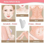 Gua Sha Visage, Guasha Acier Inoxydable | Outil Massage Visage, Grattoir de Massage de Drainage Lymphatique en Métal pour Le Vis