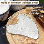Flagest Gua Sha en Acier Inoxydable Visage, Guasha Pour Visage Metal | Outil de Massage, Effet Rafraîchissant Naturel, Pour Scul