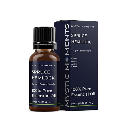 Mystic Moments | Huile essentielle de Pruche du Canada | 10ml | Tsuga canadensis apporte aux diffuseurs, aux mélanges d'huiles e