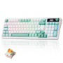 Redragon K719 Pro Clavier Mécanique sans Fil AZERTY Écran TFT et Molette Gasket
