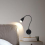 JZCDR Zoomable Lampe de Lecture Murale, Liseuse LED Tete de Lit avec Interrupteur, Lampe à Col de Cygne Rotative Flexible de 28C